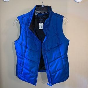Never Worn - Blue Zip Up Vest - Aeropostale